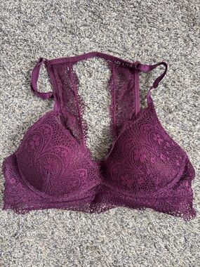 rue21 Lace Racerback Bralette in Plum